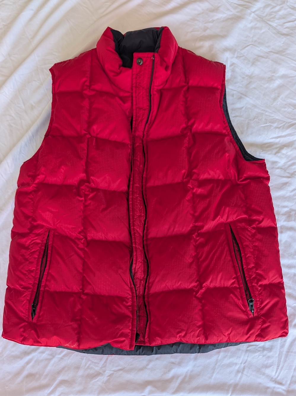Lands' End Red Quilted Puffer Vest